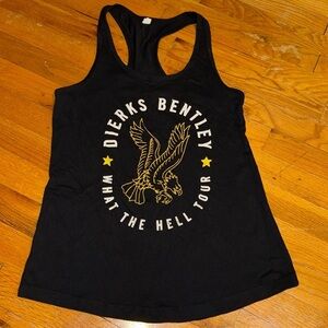 DIERKS BENTLEY Country Music Black Tank Top Shirt Next Level What The Hell Tour